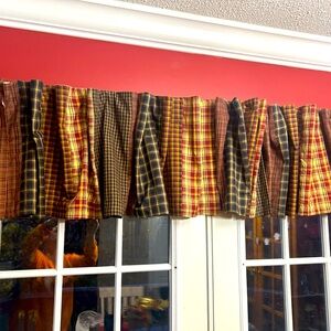 VHC Brand Americana Primitive Window Valances 18 x 72 (Set of 2)